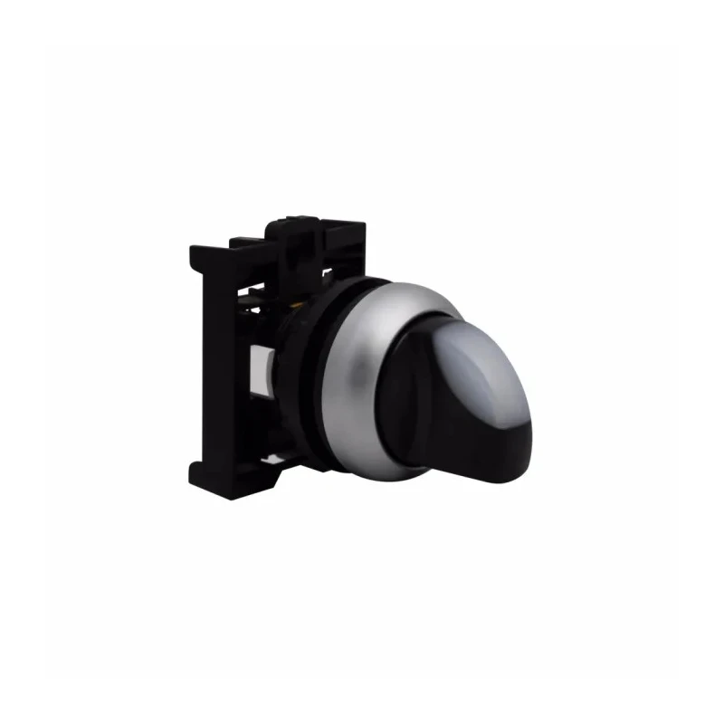 Eaton RMQ-Titan Series 2 Position Illuminated Selector Switch Head 22 mm Cutout White Handle IP66 78635877 M22-WRLK-W+M22-A