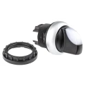 Eaton RMQ-Titan Series 2 Position Illuminated Selector Switch Head 22 mm Cutout White Handle IP66 78635877 M22-WRLK-W+M22-A