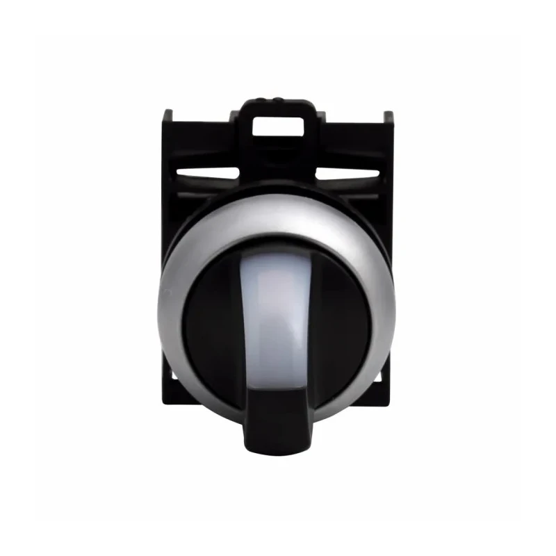 Eaton RMQ-Titan Series 2 Position Illuminated Selector Switch Head 22 mm Cutout White Handle IP66 78635877 M22-WRLK-W+M22-A