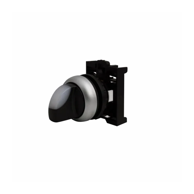 Eaton RMQ-Titan Series 2 Position Illuminated Selector Switch Head 22 mm Cutout White Handle IP66 78635877 M22-WRLK-W+M22-A