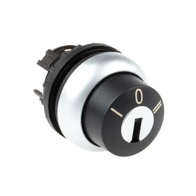 Eaton RMQ-Titan 3-position Key Switch Head, Latching, 22 mm Cutout 78635857 M22-WRS3+M22-A