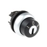 Eaton RMQ-Titan 3-position Key Switch Head, Latching, 22 mm Cutout 78635857 M22-WRS3+M22-A