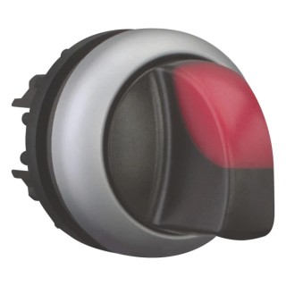 Eaton RMQ-Titan Series 3 Position Illuminated Selector Switch Head, 22 mm Cutout, Red Handle, IP66 78635886 M22-WRLK3-R+M22-A