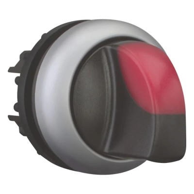Eaton RMQ-Titan Series 3 Position Illuminated Selector Switch Head, 22 mm Cutout, Red Handle, IP66 78635886 M22-WRLK3-R+M22-A
