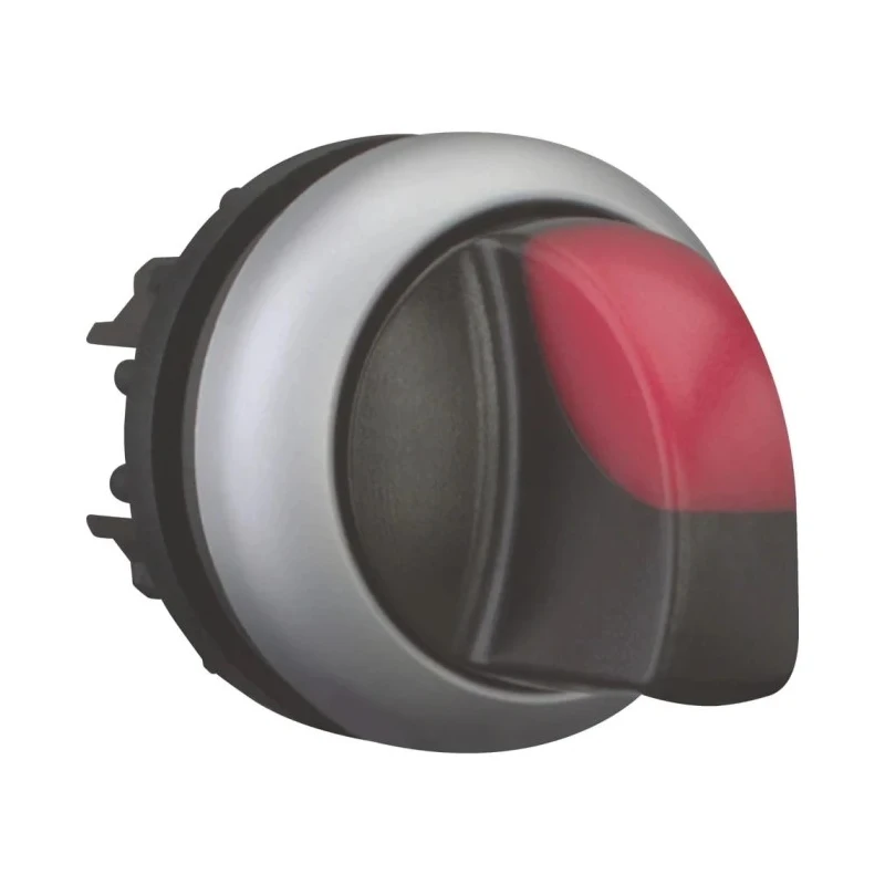 Eaton RMQ-Titan Series 3 Position Illuminated Selector Switch Head, 22 mm Cutout, Red Handle, IP66 78635886 M22-WRLK3-R+M22-A
