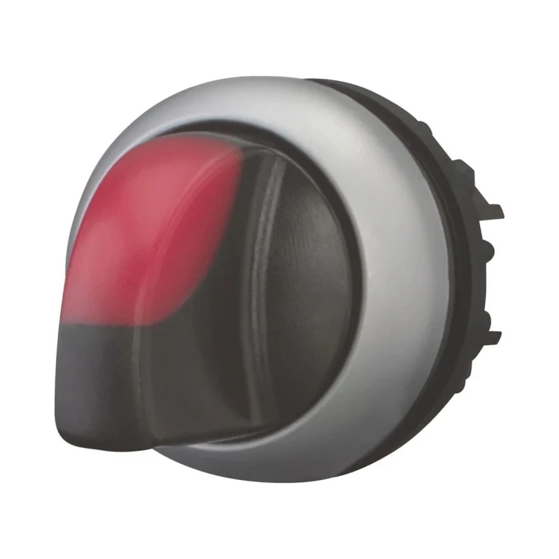 Eaton RMQ-Titan Series 3 Position Illuminated Selector Switch Head, 22 mm Cutout, Red Handle, IP66 78635886 M22-WRLK3-R+M22-A