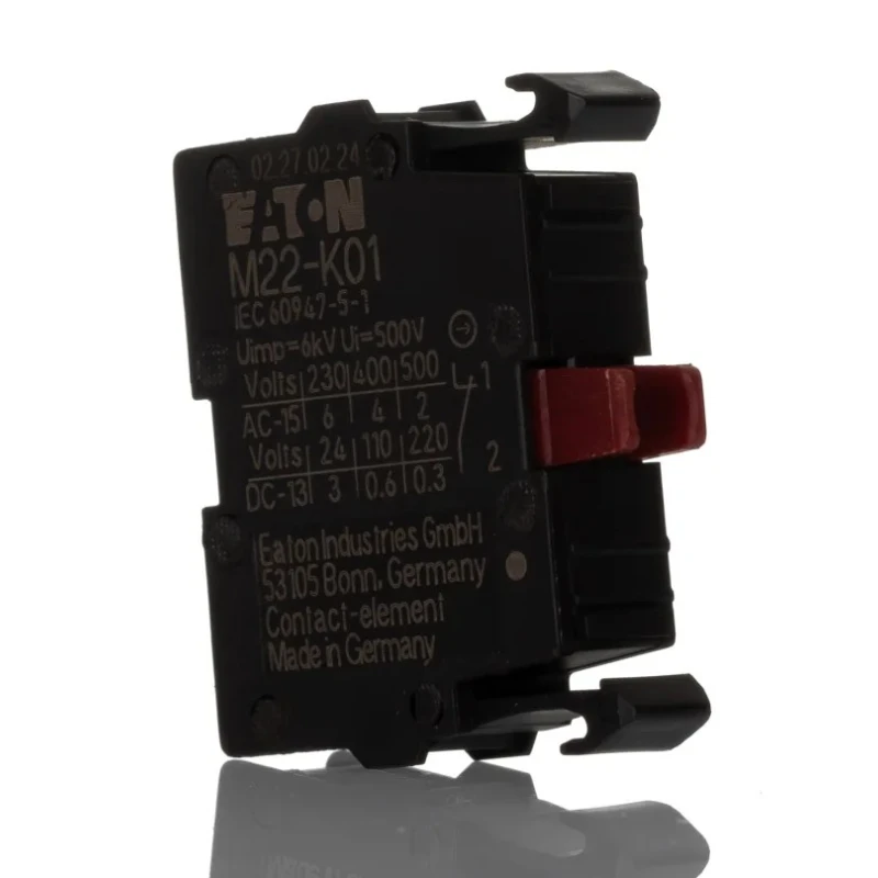 Eaton Contact Block for Use with NZM1(-4), PN1(-4), N(S)1(-4) Series 500 V AC, 6A, 1 NC Configuration NZM1
