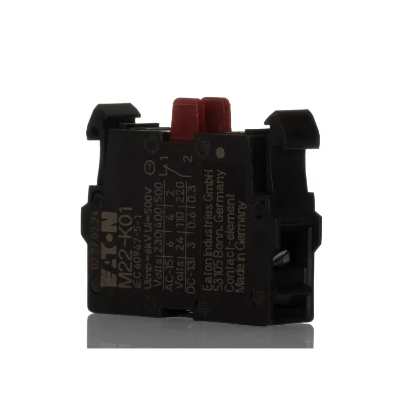 Eaton Contact Block for Use with NZM1(-4), PN1(-4), N(S)1(-4) Series 500 V AC, 6A, 1 NC Configuration NZM1