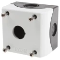 Eaton Grey Plastic M22 Control Station Enclosure 1 Hole 22 mm Diameter 70010885 RS-M22-I1-M1
