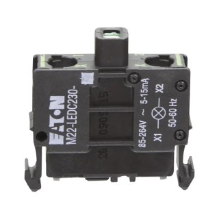 Eaton RMQ Titan M22 Series LED Light Block, 264V AC, White, Screw Terminal, Model 216566 M22-LEDC230-W