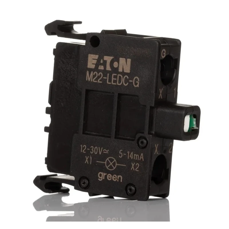 Eaton RMQ Titan M22 Series Light Block LED Green Illumination 30 V AC/DC 15mA 216562 M22-LEDC-G