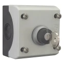 Eaton Stay Put Control Station Switch Plastic Enclosure Black Push Button SPDT Contact 1 Cutout IP66 216526 M22-WRS/KC11/I