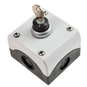 Eaton Stay Put Control Station Switch Plastic Enclosure Black Push Button SPDT Contact 1 Cutout IP66 216526 M22-WRS/KC11/I