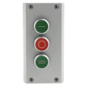 Eaton Enclosed Momentary Push Button Switch 3 NO/3 NC, Plastic Housing, Green Red Buttons, IP69K RMQ Titan M22 IP69K