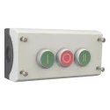 Eaton Enclosed Momentary Push Button Switch 3 NO/3 NC, Plastic Housing, Green Red Buttons, IP69K RMQ Titan M22 IP69K