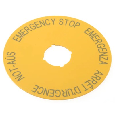 Eaton Label for Use with RMQ Titan Series Emergency Stop Round 90 mm Diameter IP66 216465 M22-XAK1