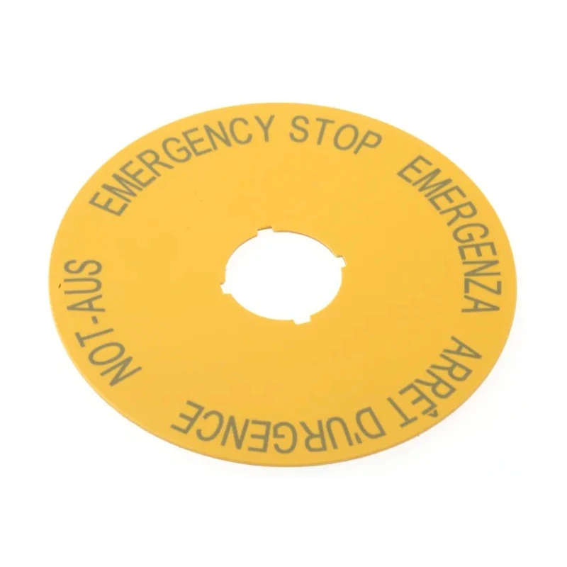 Eaton Label for Use with RMQ Titan Series Emergency Stop Round 90 mm Diameter IP66 216465 M22-XAK1