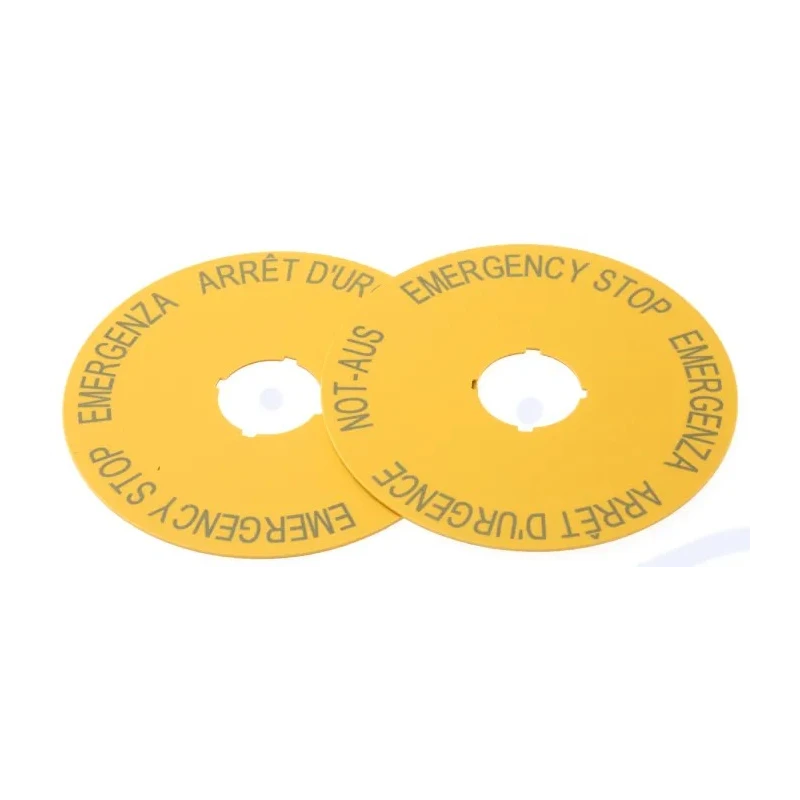 Eaton Label for Use with RMQ Titan Series Emergency Stop Round 90 mm Diameter IP66 216465 M22-XAK1
