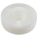 LAG White Polyamide Trolley Wheel 400kg Load Capacity, 150mm Diameter, Plain Bore Hub 4024