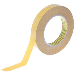 3M 9040 Beige Double Sided Paper Tape, 7.5N/cm Adhesion Strength, Paper Backing, 19mm x 50m 24 779