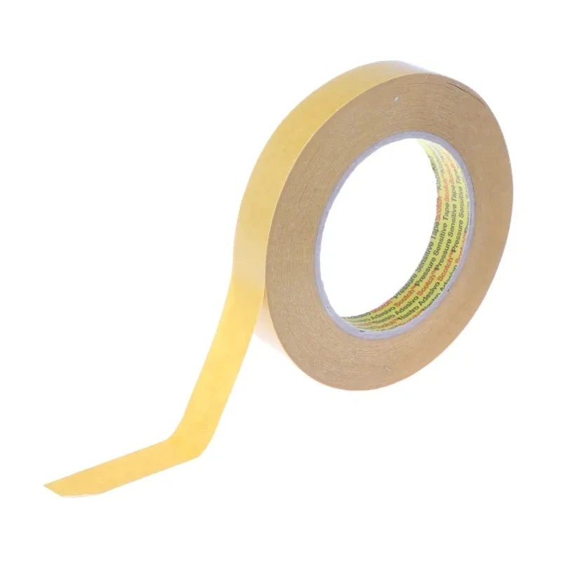 3M 9040 Beige Double Sided Paper Tape, 7.5N/cm Adhesion Strength, Paper Backing, 19mm x 50m 24 779