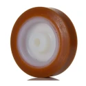 LAG Orange, White Polyurethane Trolley Wheel 80mm Diameter, 24mm Width, 120kg Load Capacity 4520