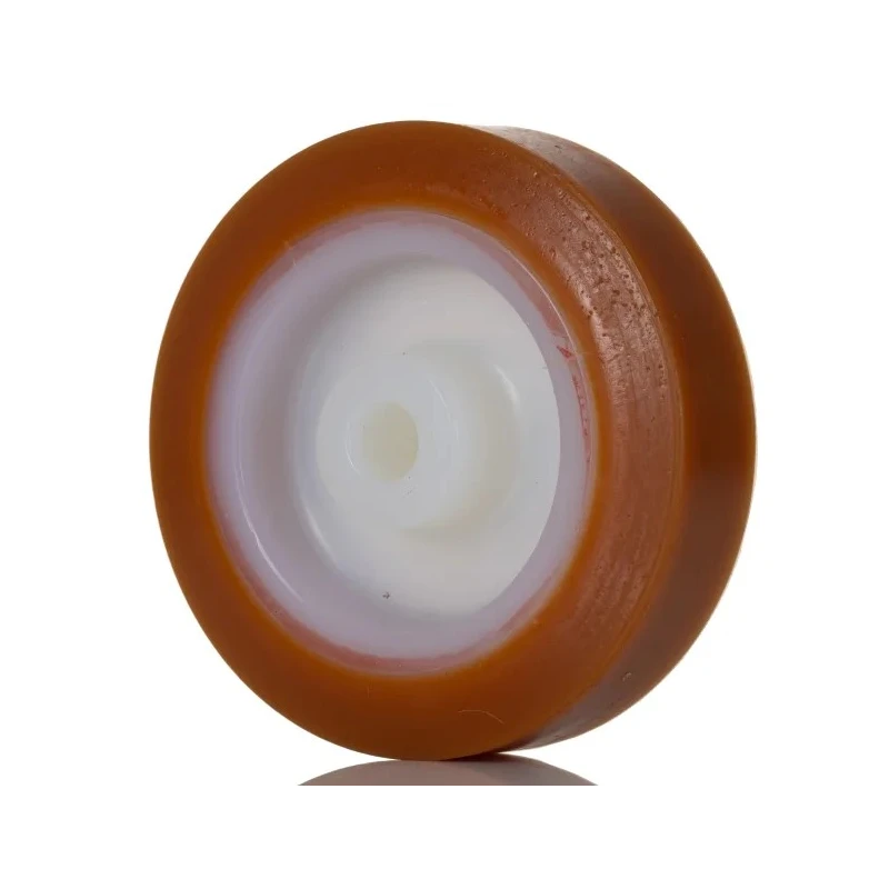 LAG Orange, White Polyurethane Trolley Wheel 80mm Diameter, 24mm Width, 120kg Load Capacity 4520