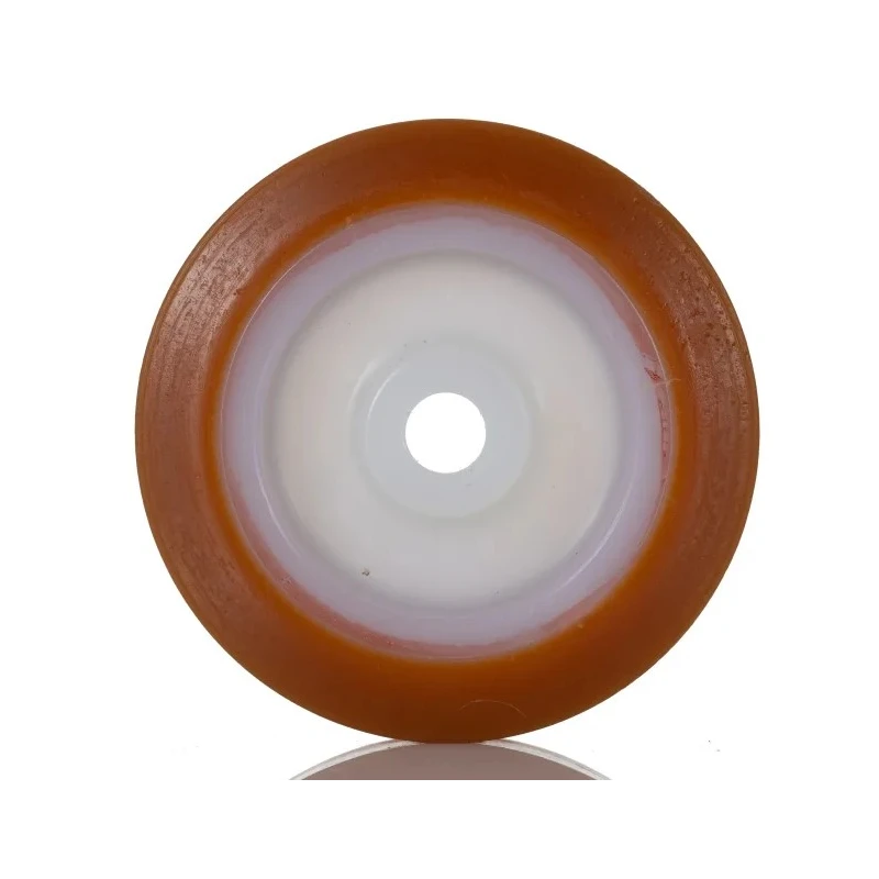 LAG Orange, White Polyurethane Trolley Wheel 80mm Diameter, 24mm Width, 120kg Load Capacity 4520