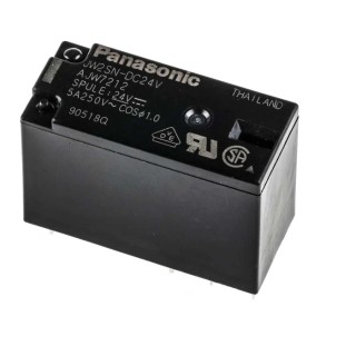 Panasonic PCB Power Relay 24V dc Coil 6mA Switching Current DPDT JW2SN-DC24V