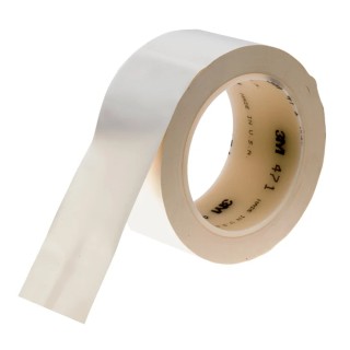 3M White Vinyl Lane Marking Tape 50mm x 33m, 0.13mm Thickness, Rubber Adhesive, Model 764