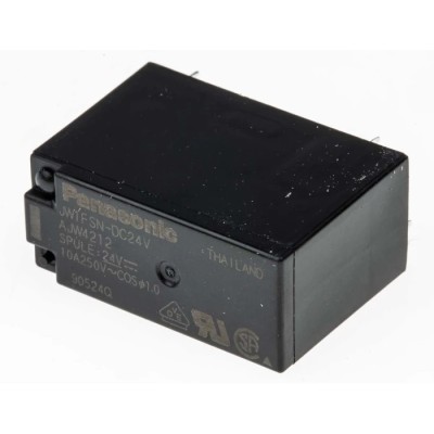 Panasonic PCB Power Relay 24V dc Coil 4mA Switching Current SPDT JW1FSN-DC24V