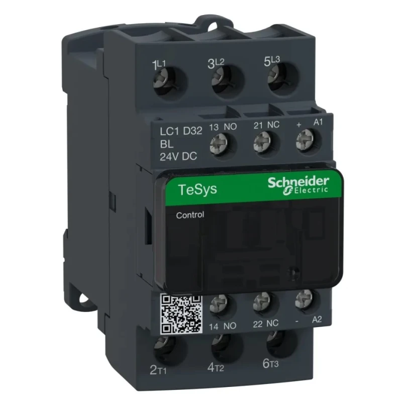 Schneider Electric TeSys Deca Contactor, 24V DC Coil, 3-Pole, 32A, 15kW, 690V AC LC1D32BL