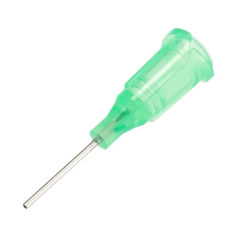 Kahnetics Green Dispensing Tip, 21 Gauge, 12.7mm Length, Luer Lok Style Syringe Compatible KDS2112P