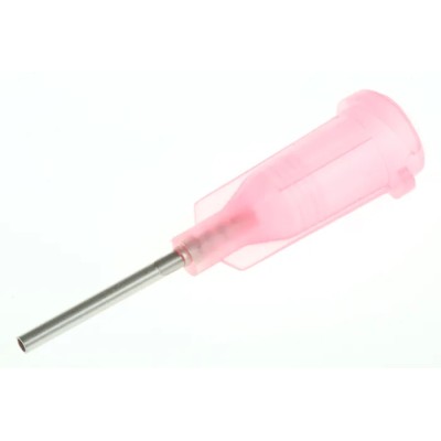 Kahnetics 18 Gauge Pink Dispensing Tip with 12.7mm Length for Luer Lok Syringes KDS1812P