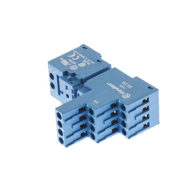 Finder 14 Way 250V AC Screw Relay Socket for 55.32, 55.34, 85.04 Series Relays 94.04SMA