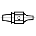 Weller Desoldering Nozzle 1.9 mm Tip Width, 25 mm Tip Length for CV-H5-DS Hand Pieces H5-DS