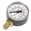 WIKA 50 mm R 1/4 in Plastic Case Pressure Gauge 10 bar 7203556