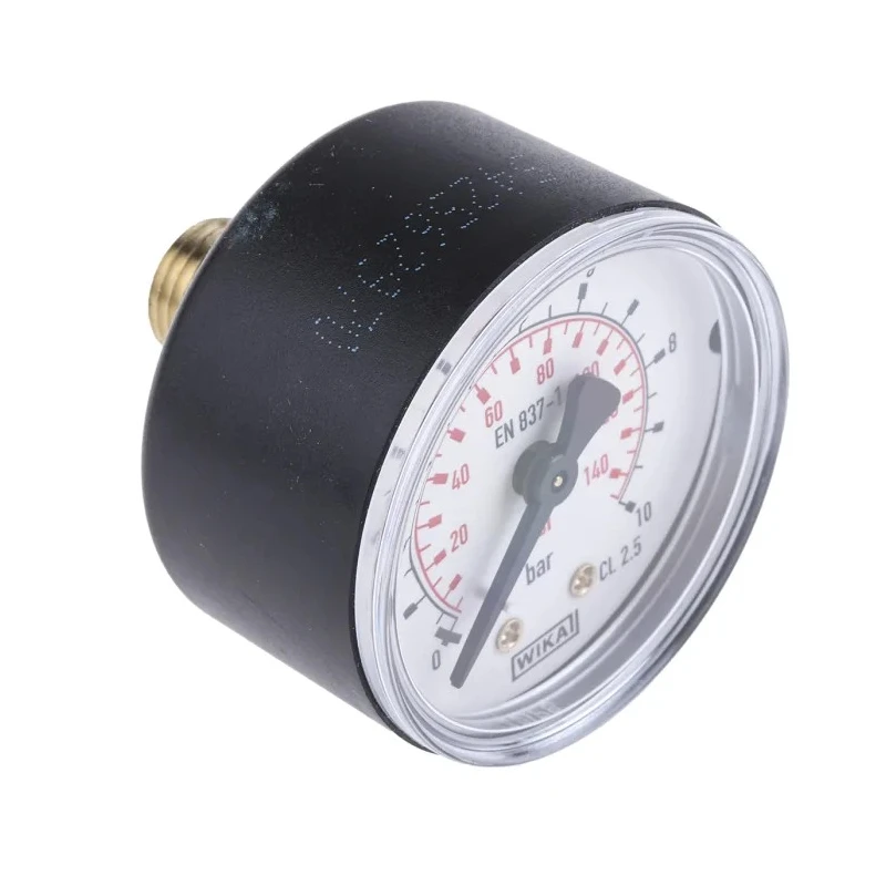WIKA 50 mm R 1/4 Pressure Gauge 10 bar 7203493