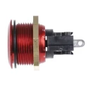 ITW Switches 76-95 Series Vandal Resistant Momentary Push Button Switch Panel Mount 19.2 mm Cutout SPDT IP67 76-9513/4044R