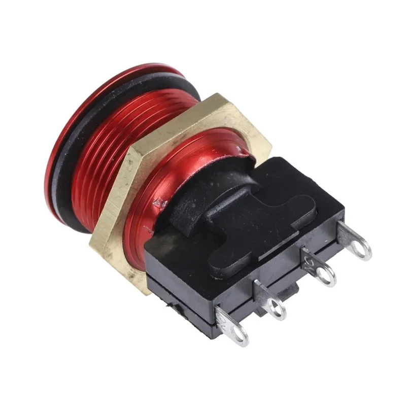 ITW Switches 76-95 Series Vandal Resistant Momentary Push Button Switch Panel Mount 19.2 mm Cutout SPDT IP67 76-9513/4044R