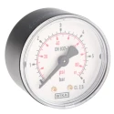 WIKA 50 mm R 1/8 BSPT Plastic Case Pressure Gauge, 6 bar, ±1.6% Accuracy 7203476