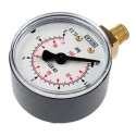 WIKA 50 mm 1/8 in R R Tapered Thread Pressure Gauge 6 bar 7203548