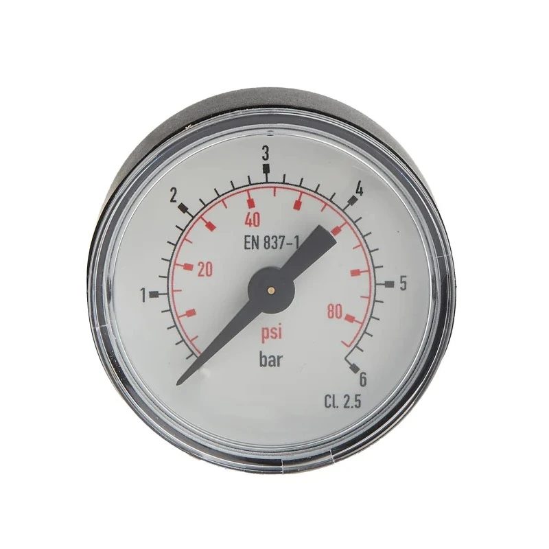 RS PRO 40 mm ABS Plastic Case Back Entry Analogue Pressure Gauge 6 bar 405-5537