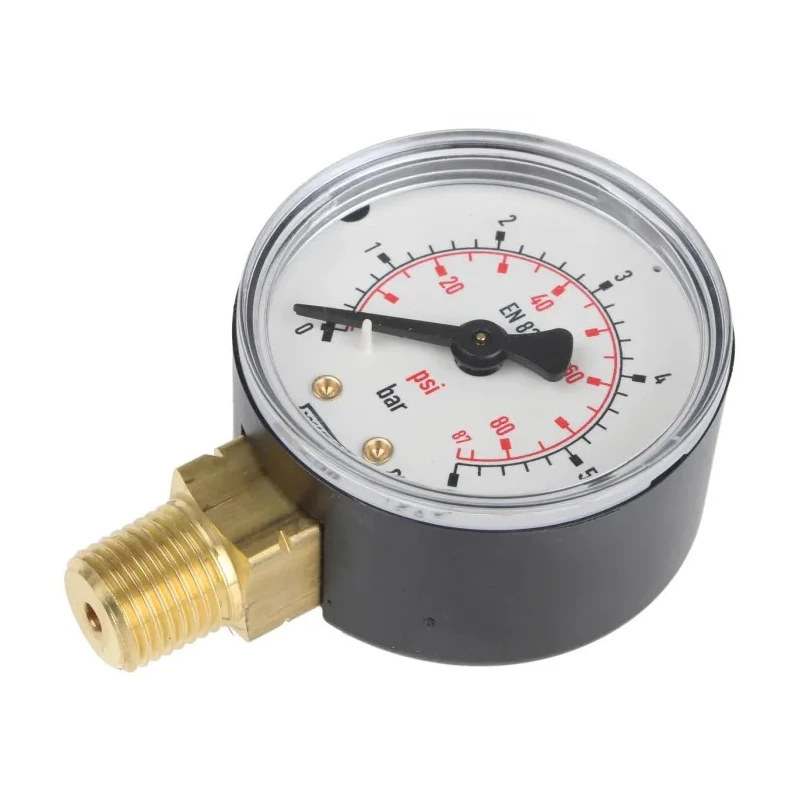 WIKA 50 mm 1/4 in R Threaded Pressure Gauge 6 bar 111.10 Series 7203574