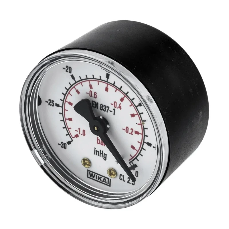 WIKA 50 mm 1/4 in R BSPT Plastic Case Pressure Gauge 0bar 7203736