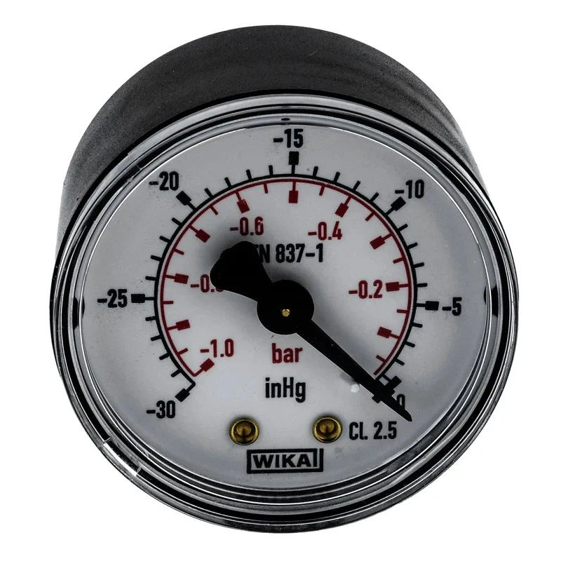 WIKA 50 mm 1/4 in R BSPT Plastic Case Pressure Gauge 0bar 7203736