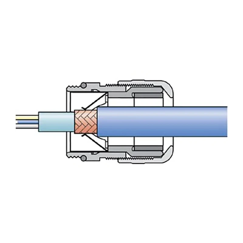 Lapp SKINTOP Series 5 Cable Gland M50 Thread Size Nickel-Plated Brass IP68 Rated 52103360+53112670