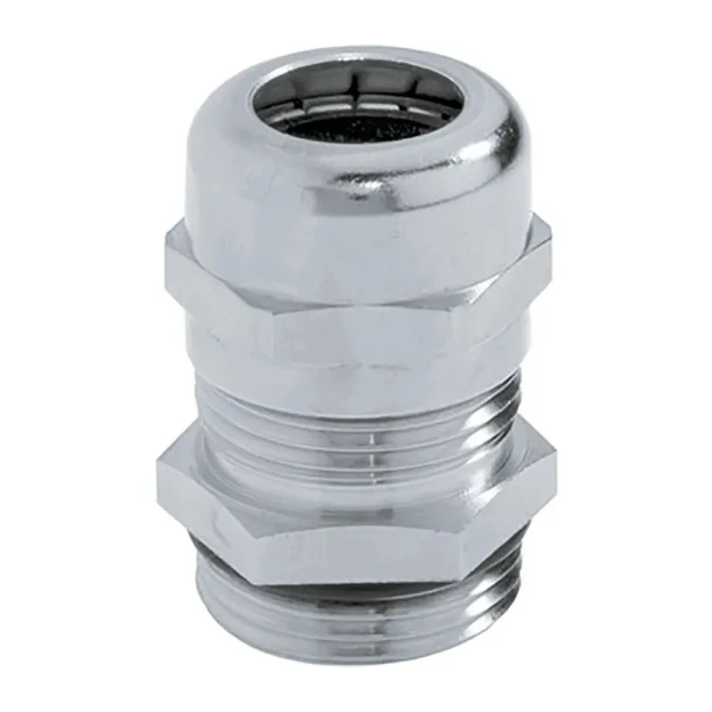 Lapp SKINTOP Series Cable Gland M12 Thread Size for 3.5 to 7mm Cable Diameter, Nickel-Plated Brass, IP68 52103000+53112000