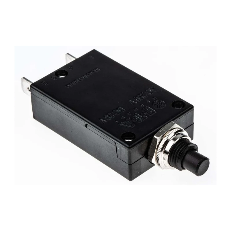 ETA Thermal Overcurrent Circuit Breaker Panel Mount 2.5A Current Rating 1-Pole 250V AC 50V DC 2-5700-IG1-P10-DD-000040-2.5A