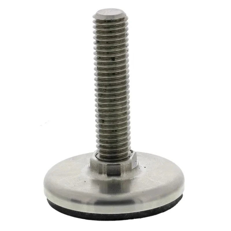 Nu-Tech Engineering M10 40 mm Dia. Adjustable Foot Stainless Steel Base 600 kg Static Load Capacity A300/003